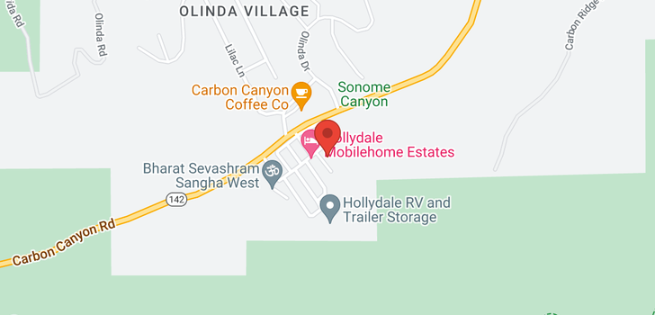 map of 5700 Carbon Canyon Brea, CA 92823